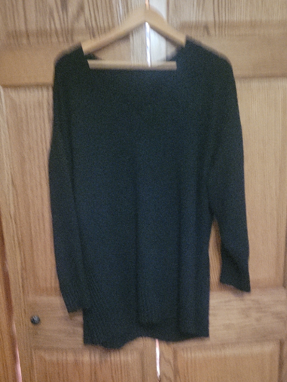 Classic Women's Black Sweater - Lightweight Crewneck